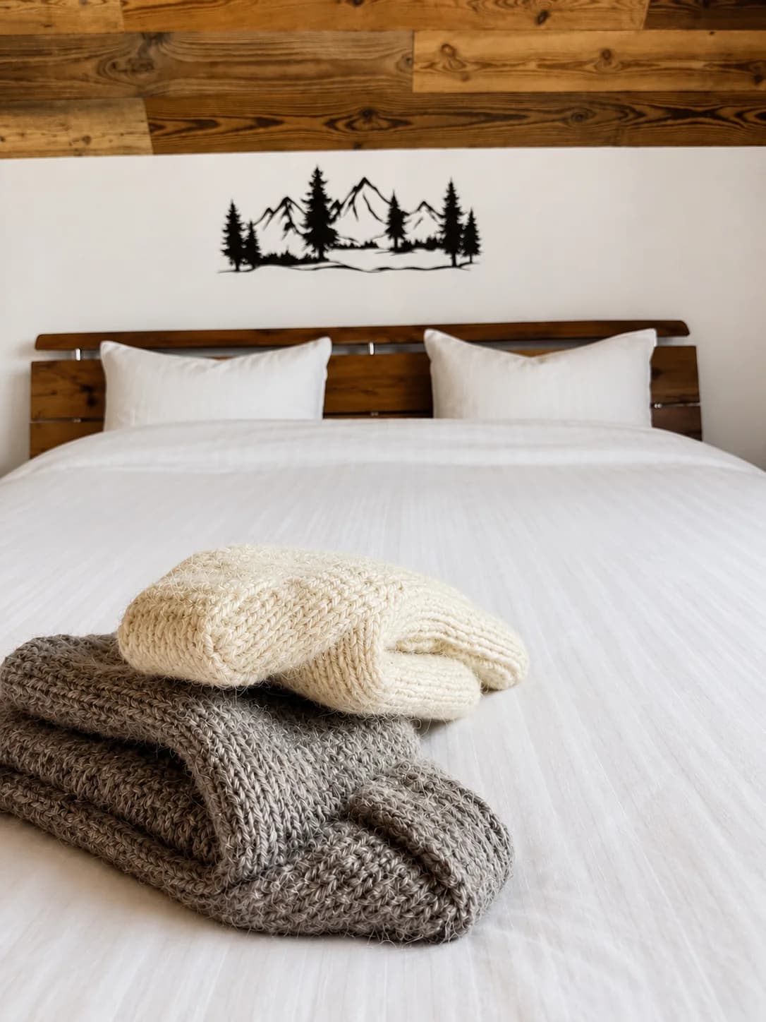 Schlafzimmer mit Holzdetails · Topli Kutak Golija